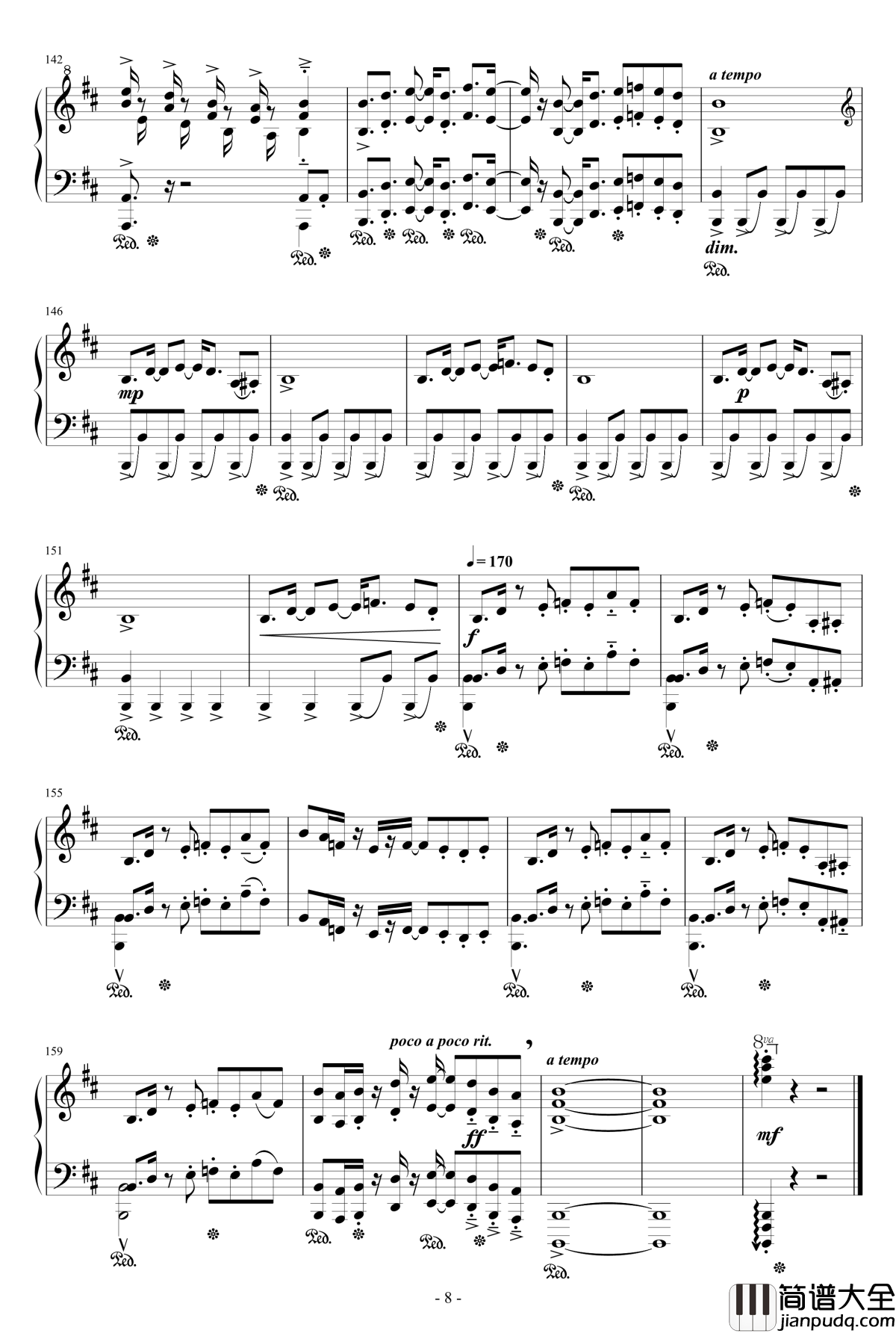 Piano_Ninja钢琴谱_触手猴