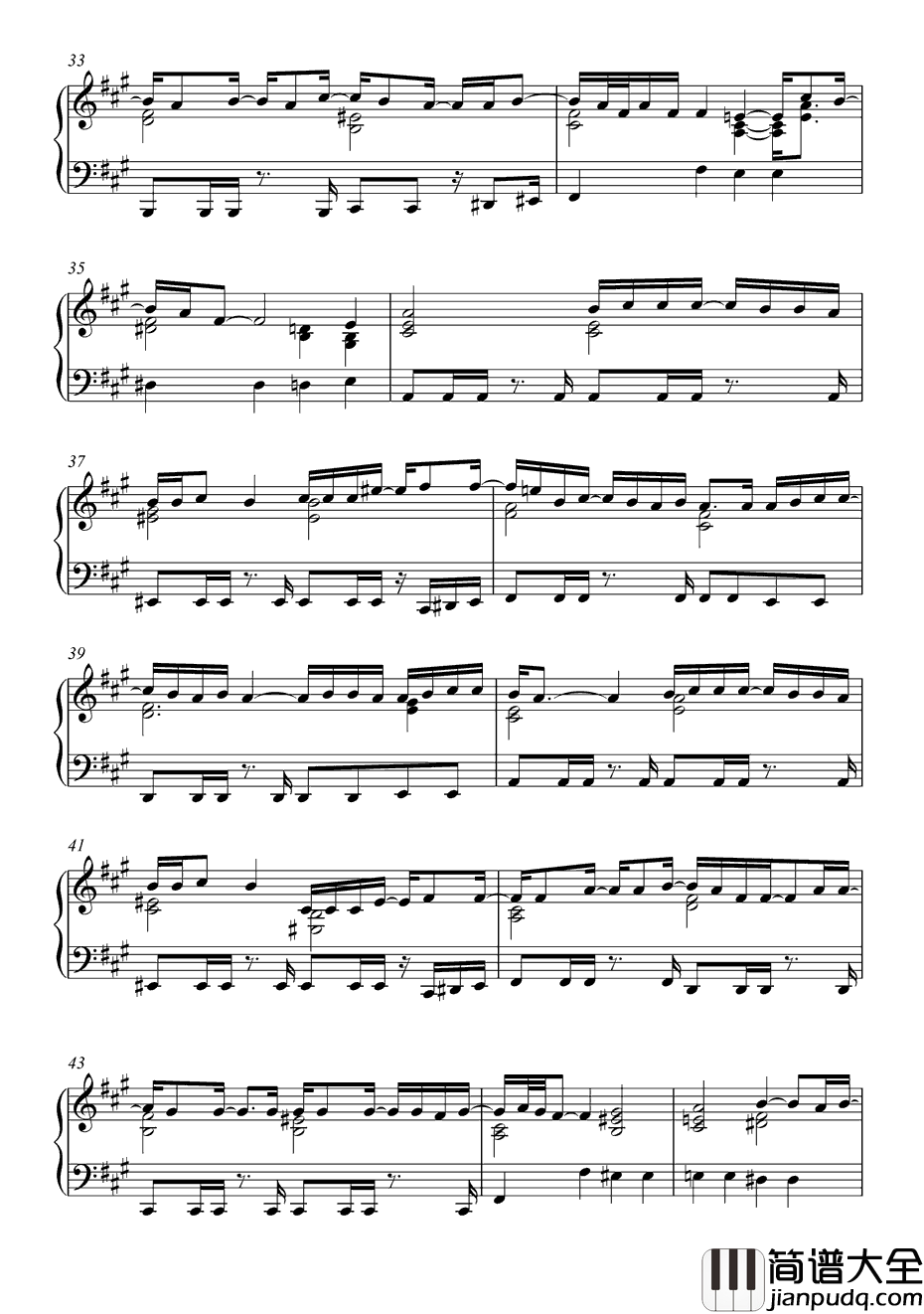 Insatiable钢琴谱_DarrenHayes