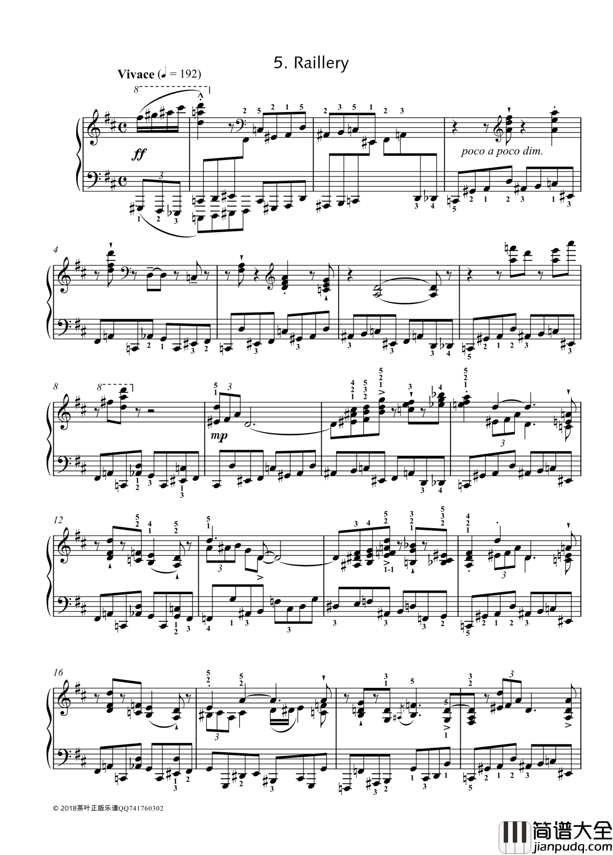 Eight_Concert_?tudes_Op_40___No._5._Shuitka钢琴谱__八首音乐会练习曲__爵士_尼古拉·凯帕斯汀_Nikolai_Kapustin_带指法