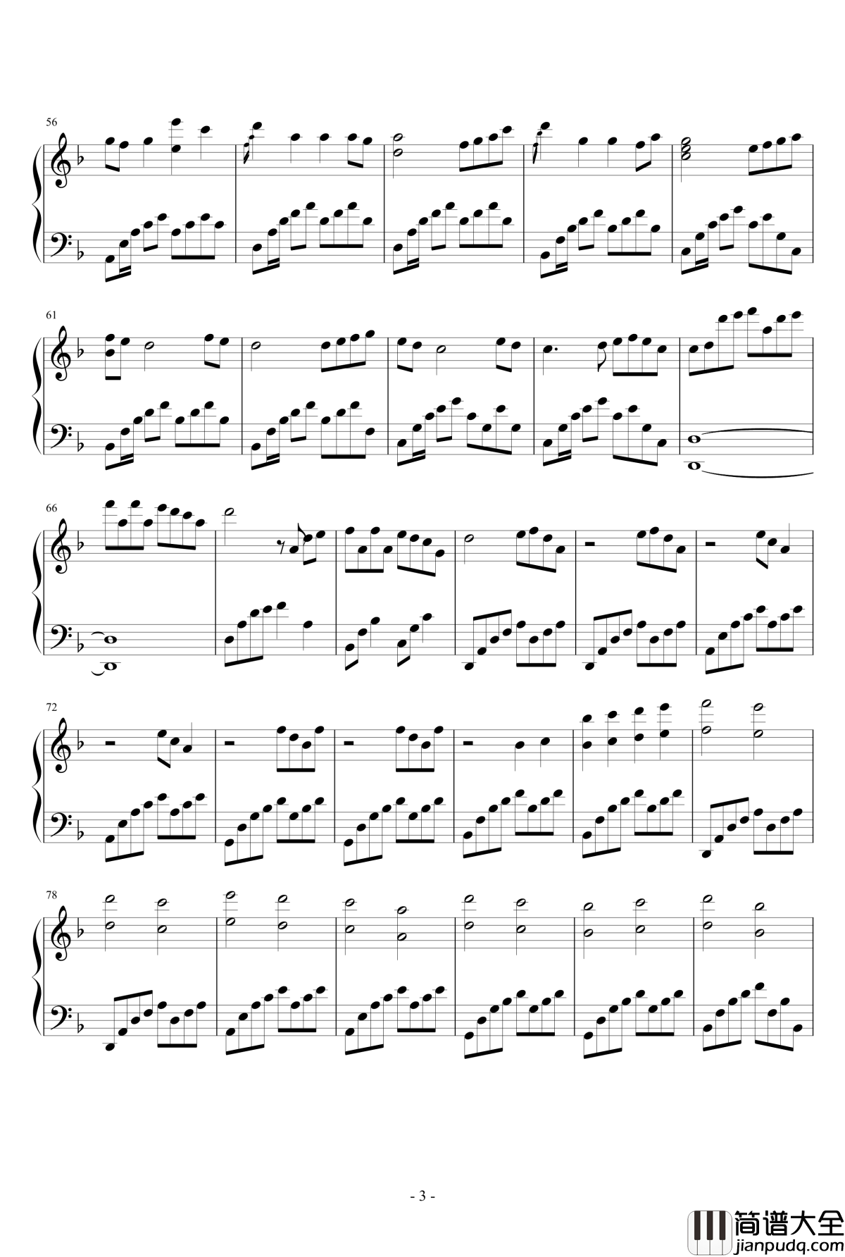 Star_Sky钢琴谱_钢琴版_two_steps_from_hell