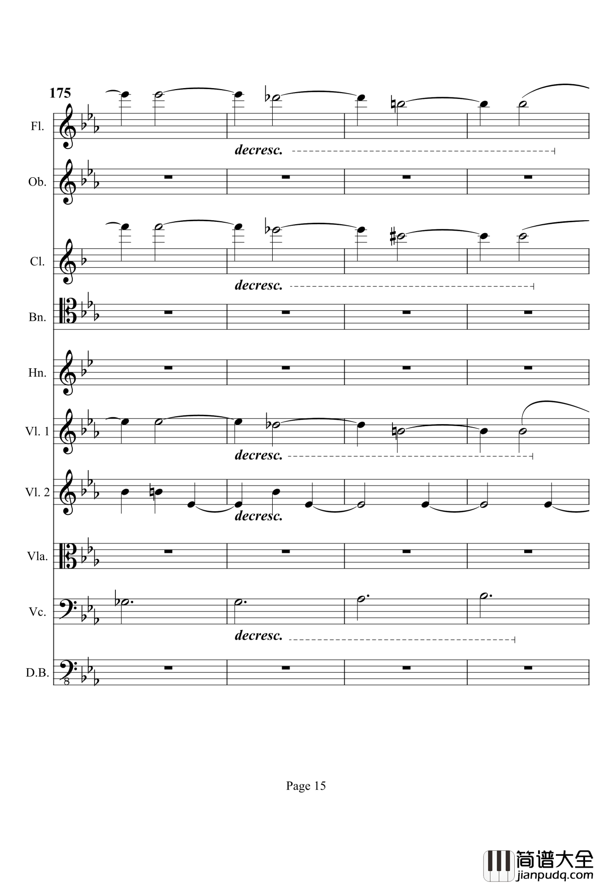 奏鸣曲之交响钢琴谱_第4首_Ⅲ_贝多芬_beethoven