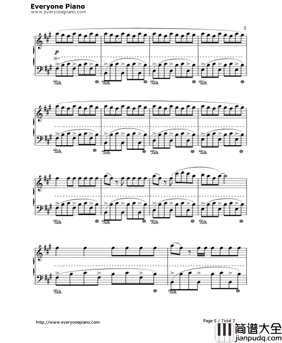 wolf(狼与美女)钢琴谱_EXO