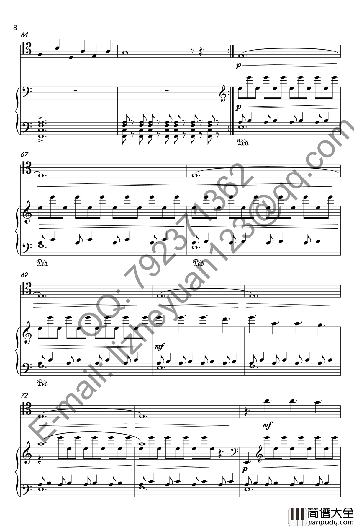 唐顿庄园主题曲钢琴谱_钢琴+大提琴_唐顿庄园