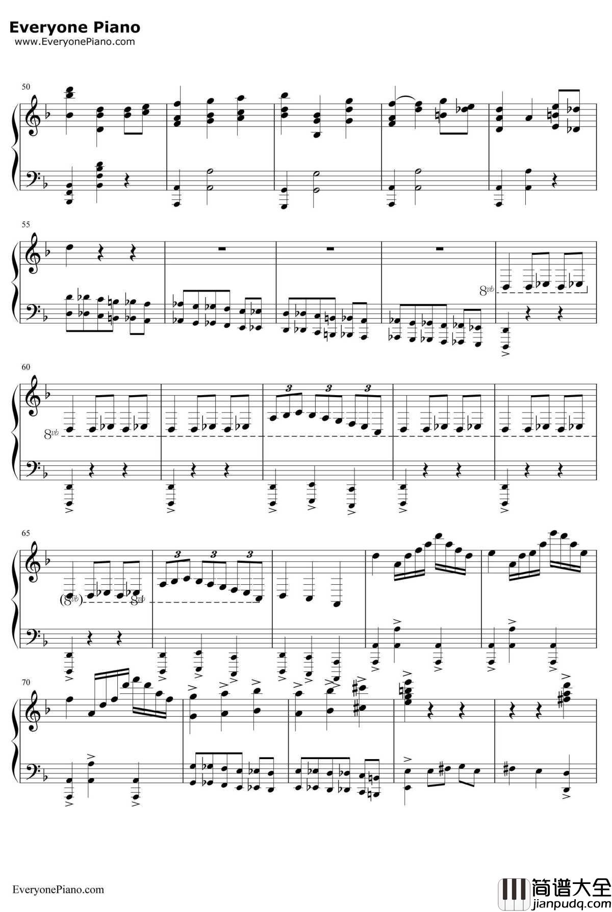 Heisa_Pirate钢琴谱_KlausBadeltHansZimmer_加勒比海盗主题曲