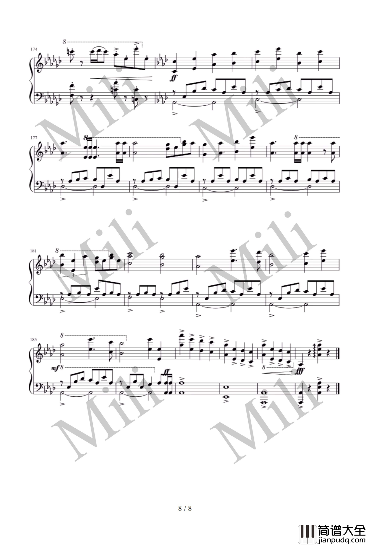 Ephemeral_Full_Version钢琴谱_Mili