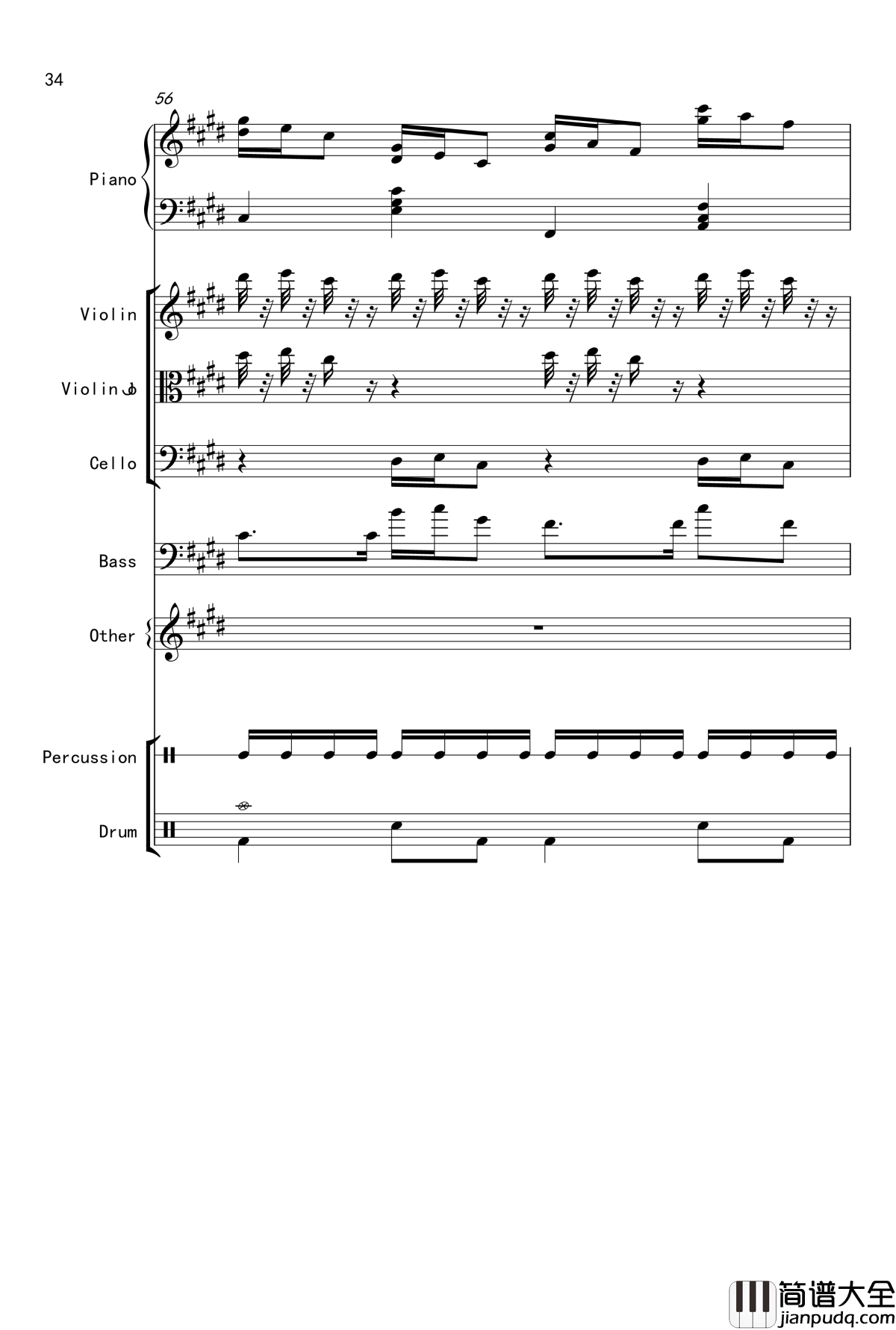 克罗地亚舞曲钢琴谱_Croatian_Rhapsody_马克西姆_Maksim·Mrvica