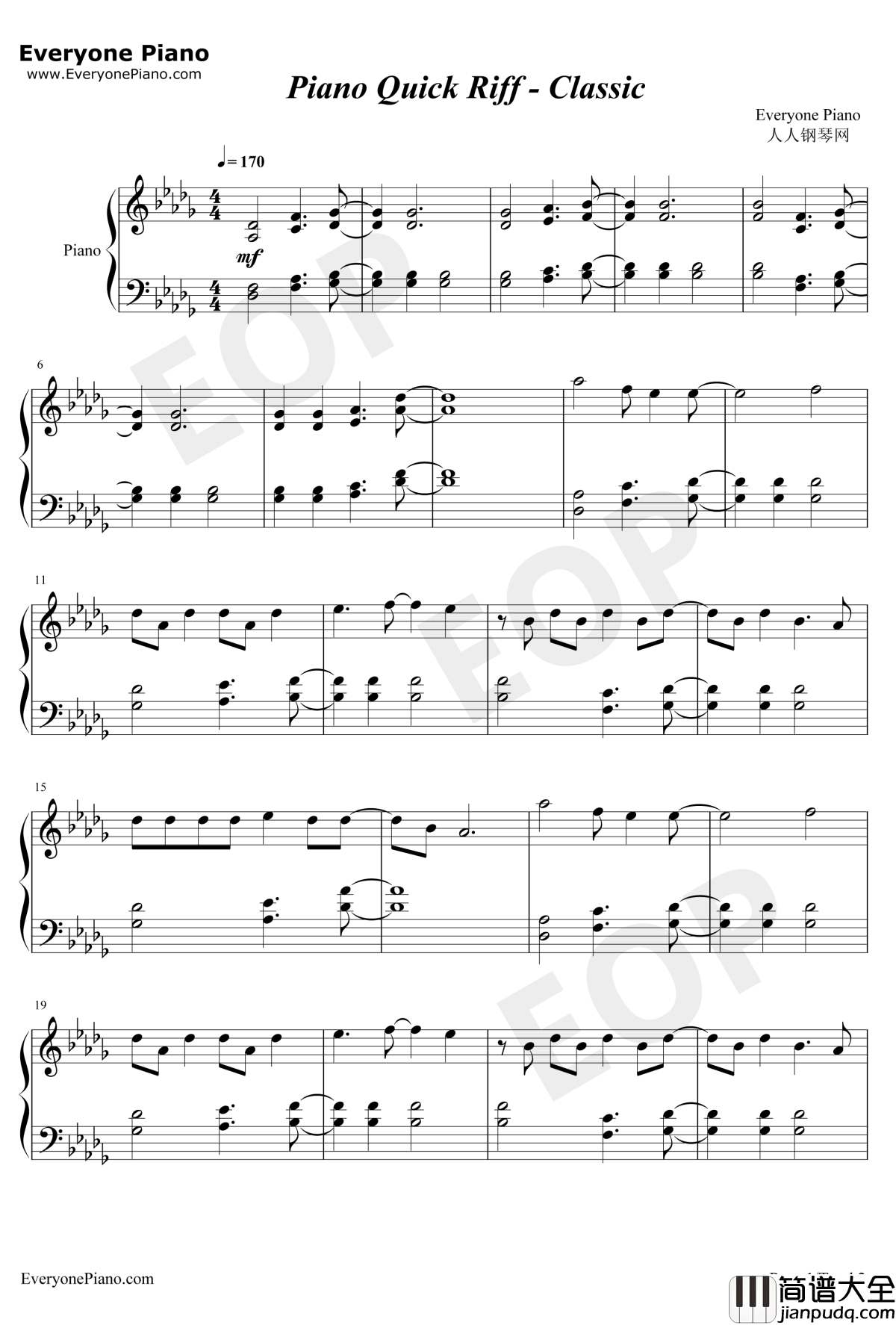 Classic钢琴谱_MKTO