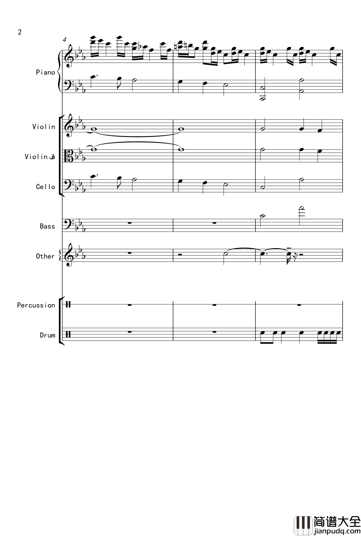 克罗地亚舞曲钢琴谱_Croatian_Rhapsody_马克西姆_Maksim·Mrvica