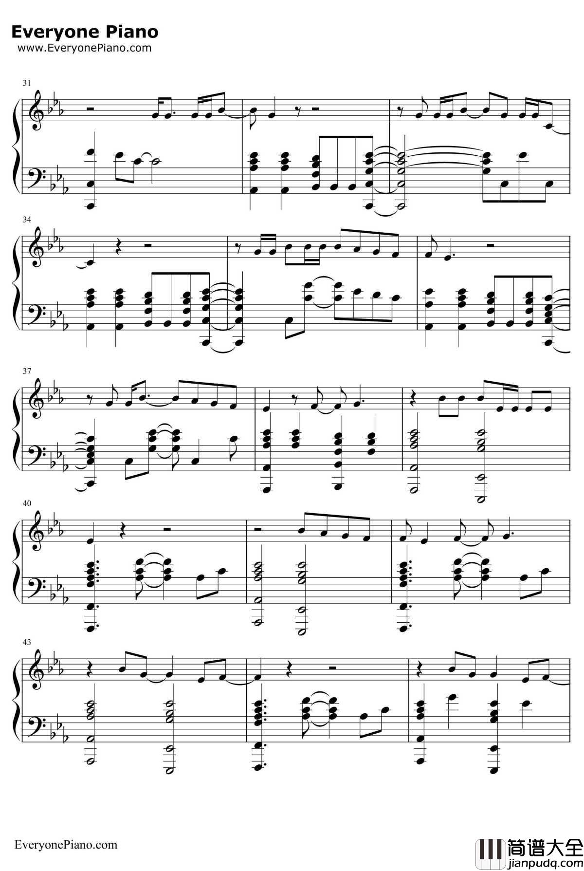 Running_Up_That_Hill钢琴谱_KateBush_RunningUpThatHill