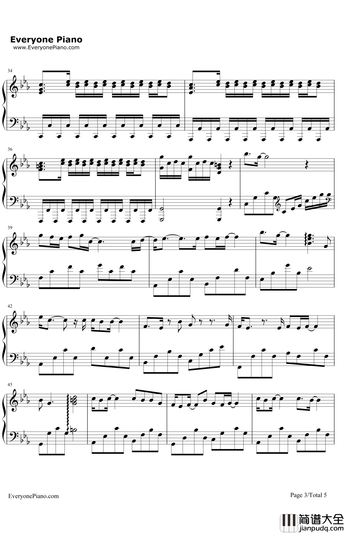 一念之间钢琴谱_张杰莫文蔚_道士下山主题曲