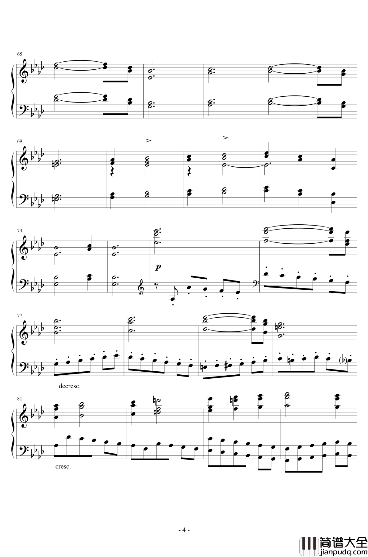 f小调交响曲钢琴谱_第三乐章_谐谑曲_布鲁克纳