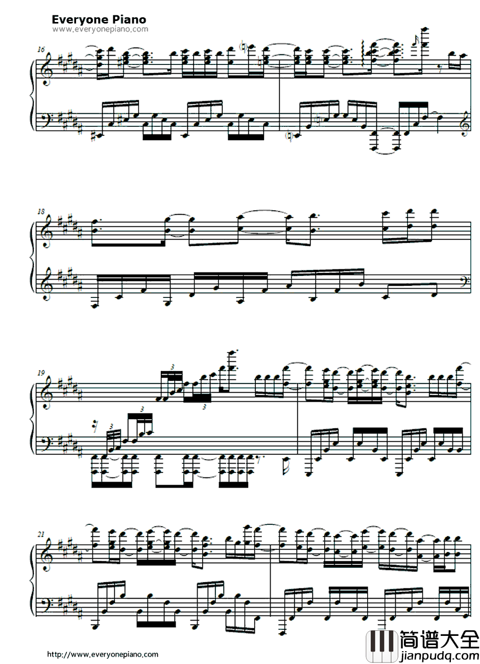 FANT_AS_TICTUNE钢琴谱_小野贤章_黑子的篮球2ED2