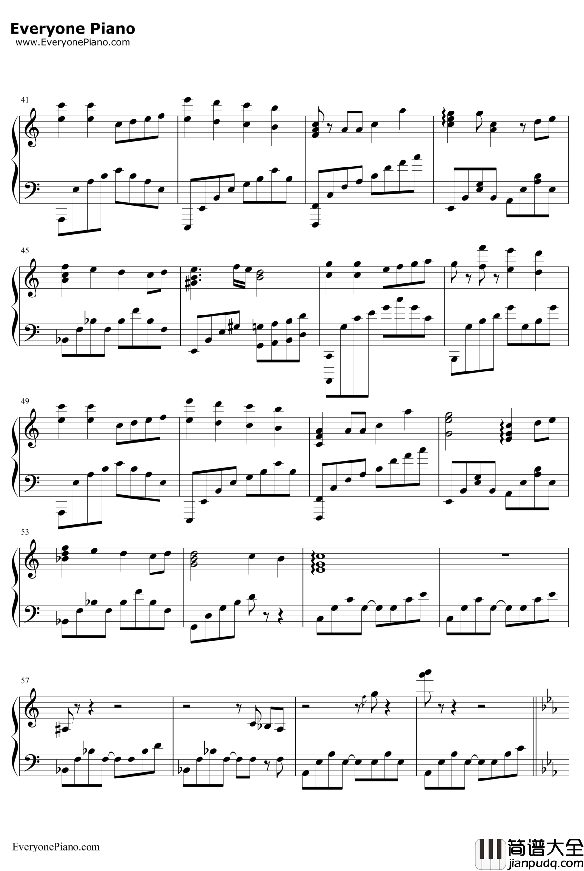 渐渐被你吸引钢琴谱_FIELDOFVIEW_龙珠GT片头曲
