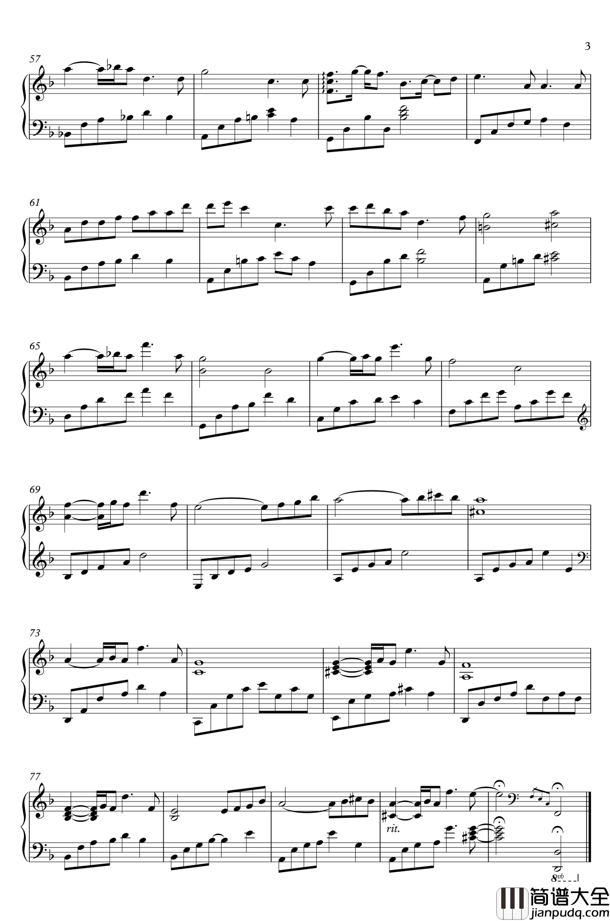 Cerdars_of_Lebanon钢琴谱_steve_Barakatt