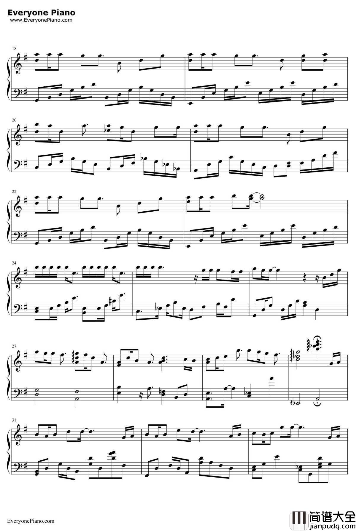 耿耿于怀钢琴谱_王笑文_最好的我们主题曲