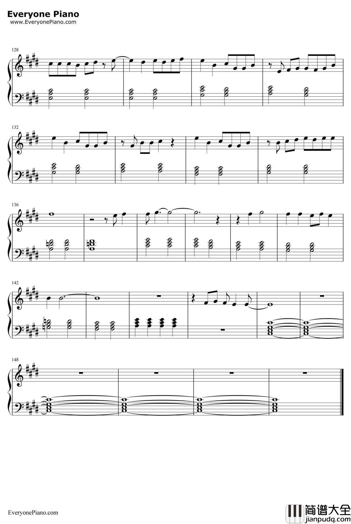 星辰钢琴谱_张杰_择天记片头曲