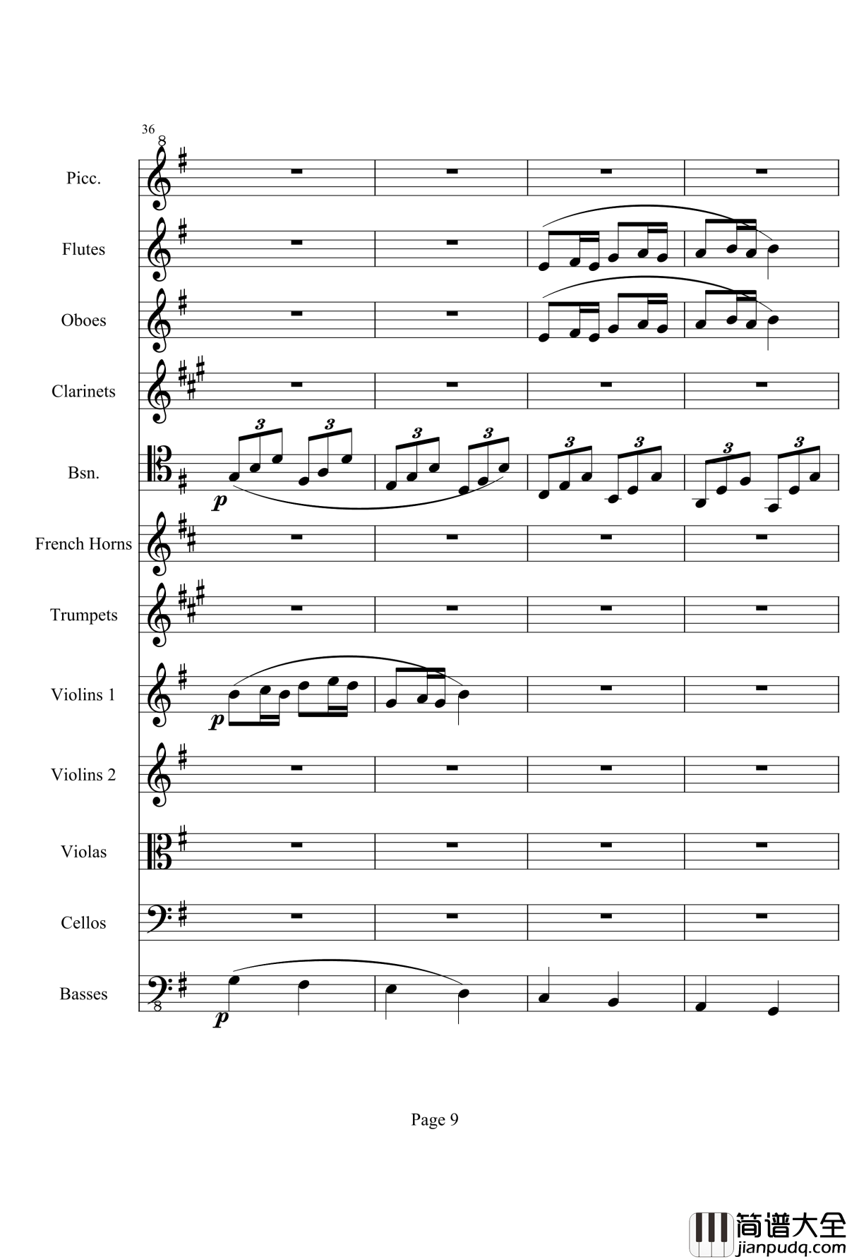 奏鸣曲之交响钢琴谱_第25首_Ⅲ_贝多芬_beethoven