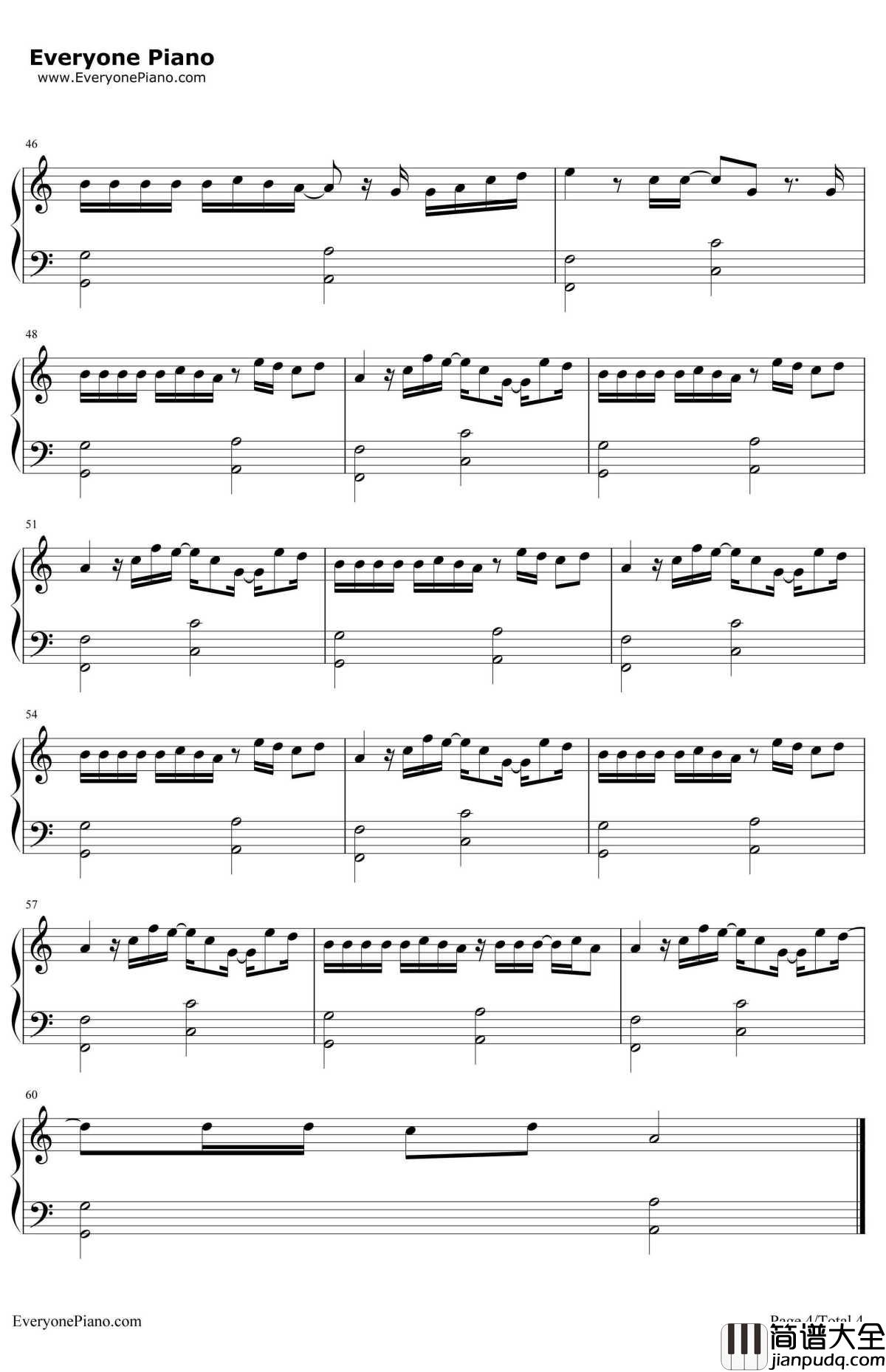 I Don't Wanna Live Forever钢琴谱_Zayn_Malik,Taylor_Swift__五十度灰2_的主题曲