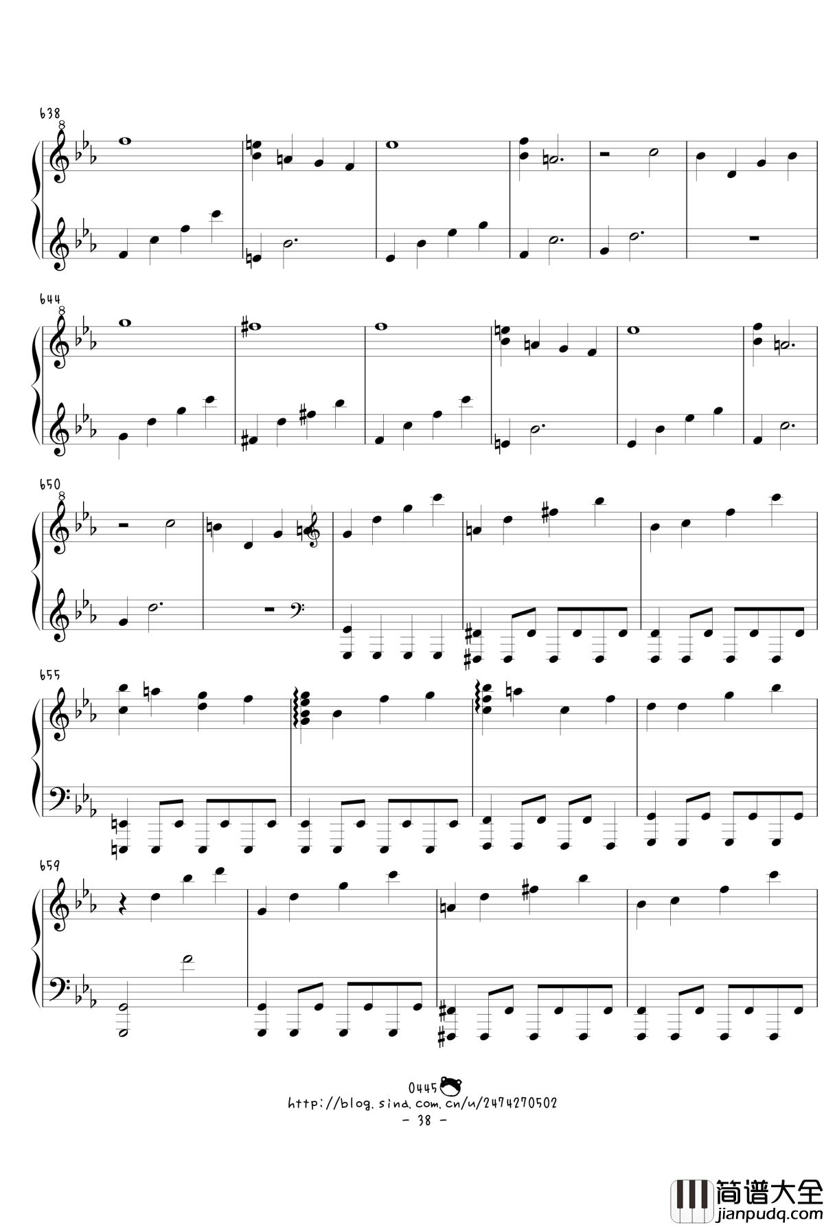 幻想游戏绀东方绀珠传组曲连弹钢琴谱_触手猴_东方project