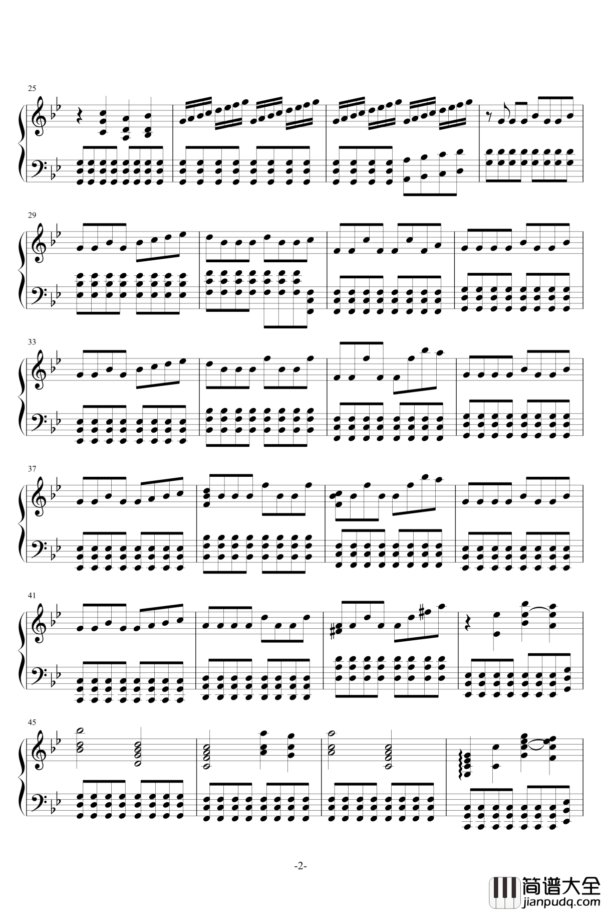 Strengh_of_the_thousand_men钢琴谱_two_steps_from_hell