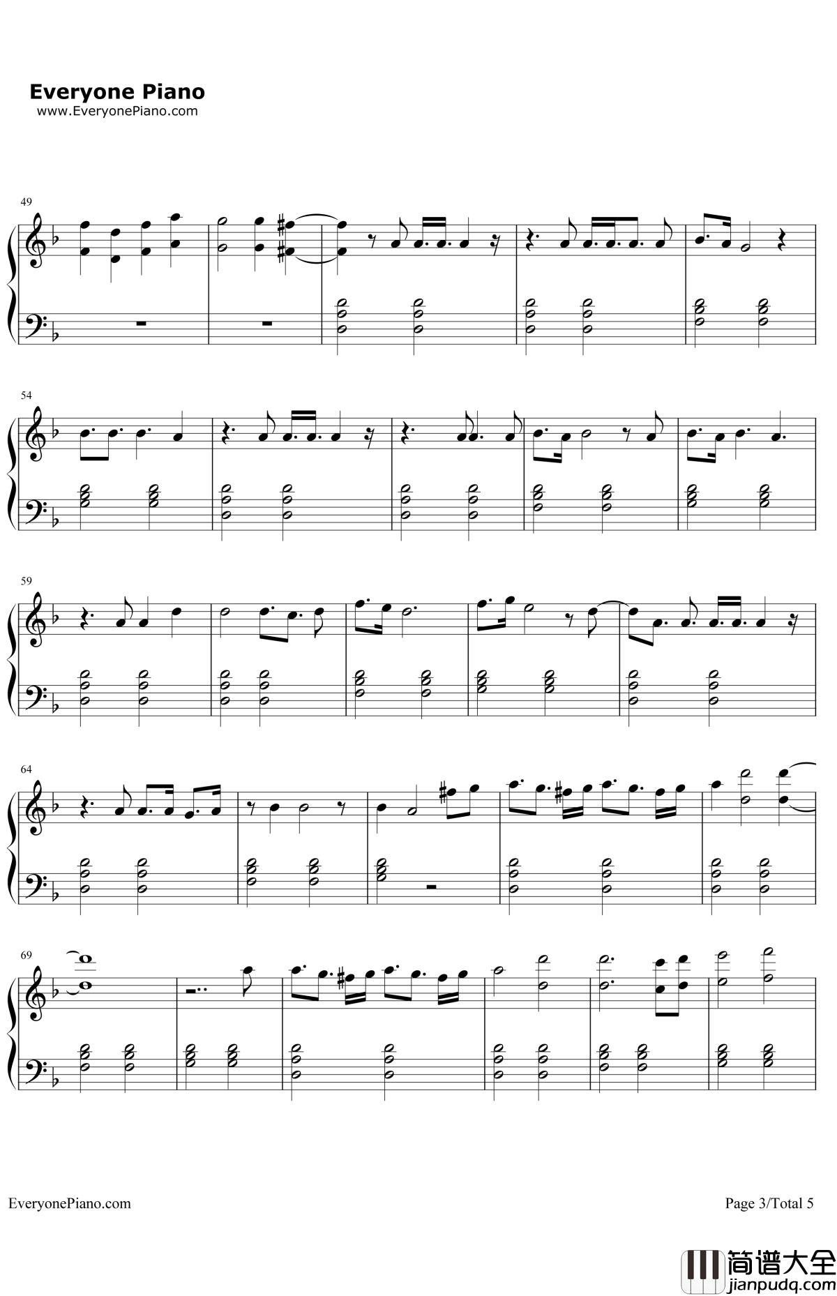 Sledgehammer钢琴谱_Rihanna_星际迷航3:超越星辰主题曲