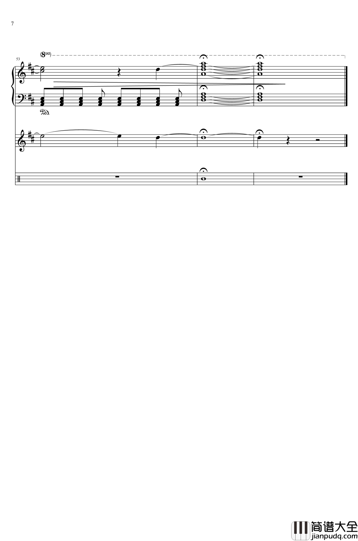 感情升华_三乐器版本钢琴谱_灵契插曲_灵契