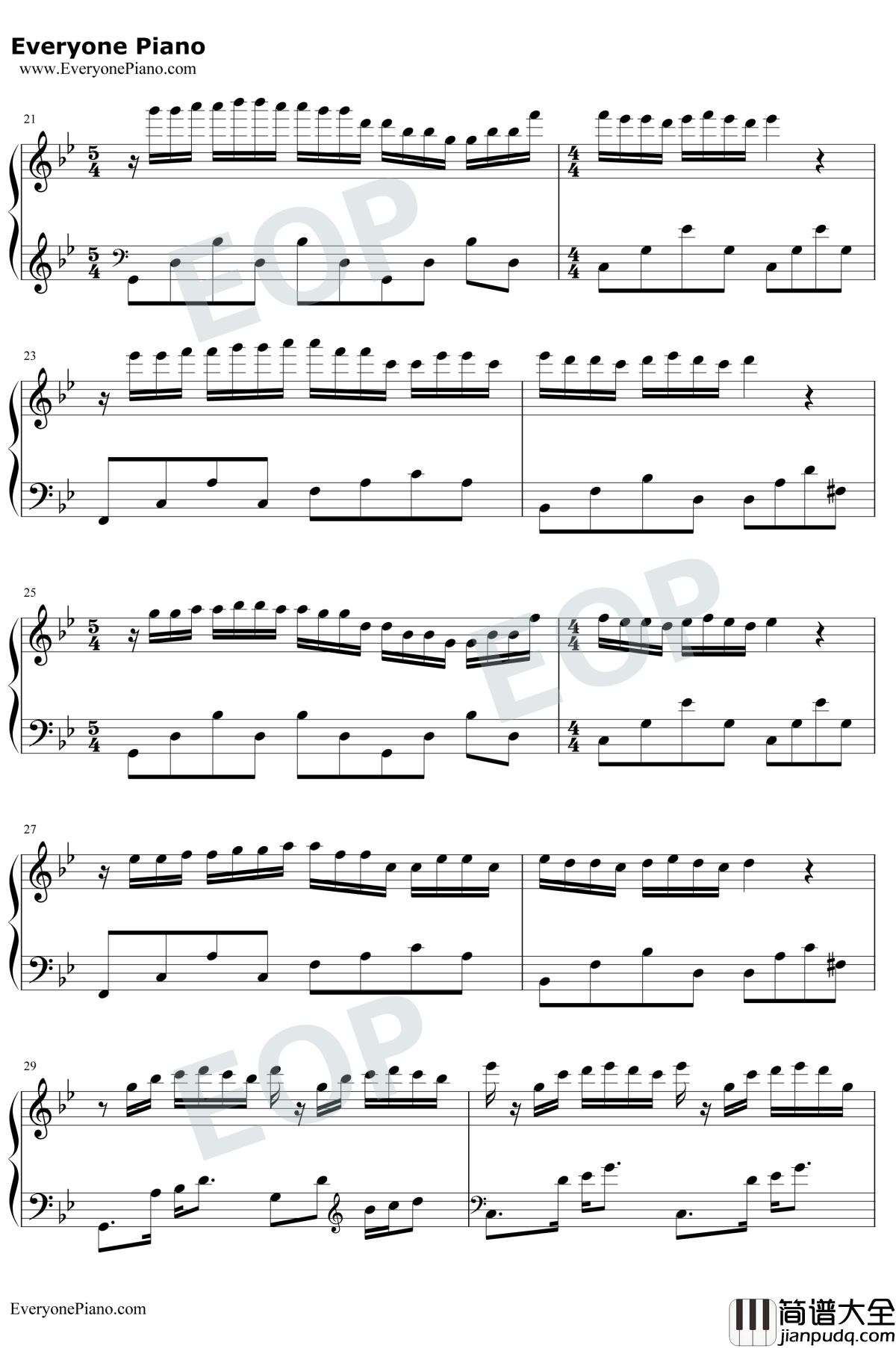 梦中的婚礼绝美版钢琴谱_理查德·克莱德曼_如此华丽的乐曲却也只是一场梦