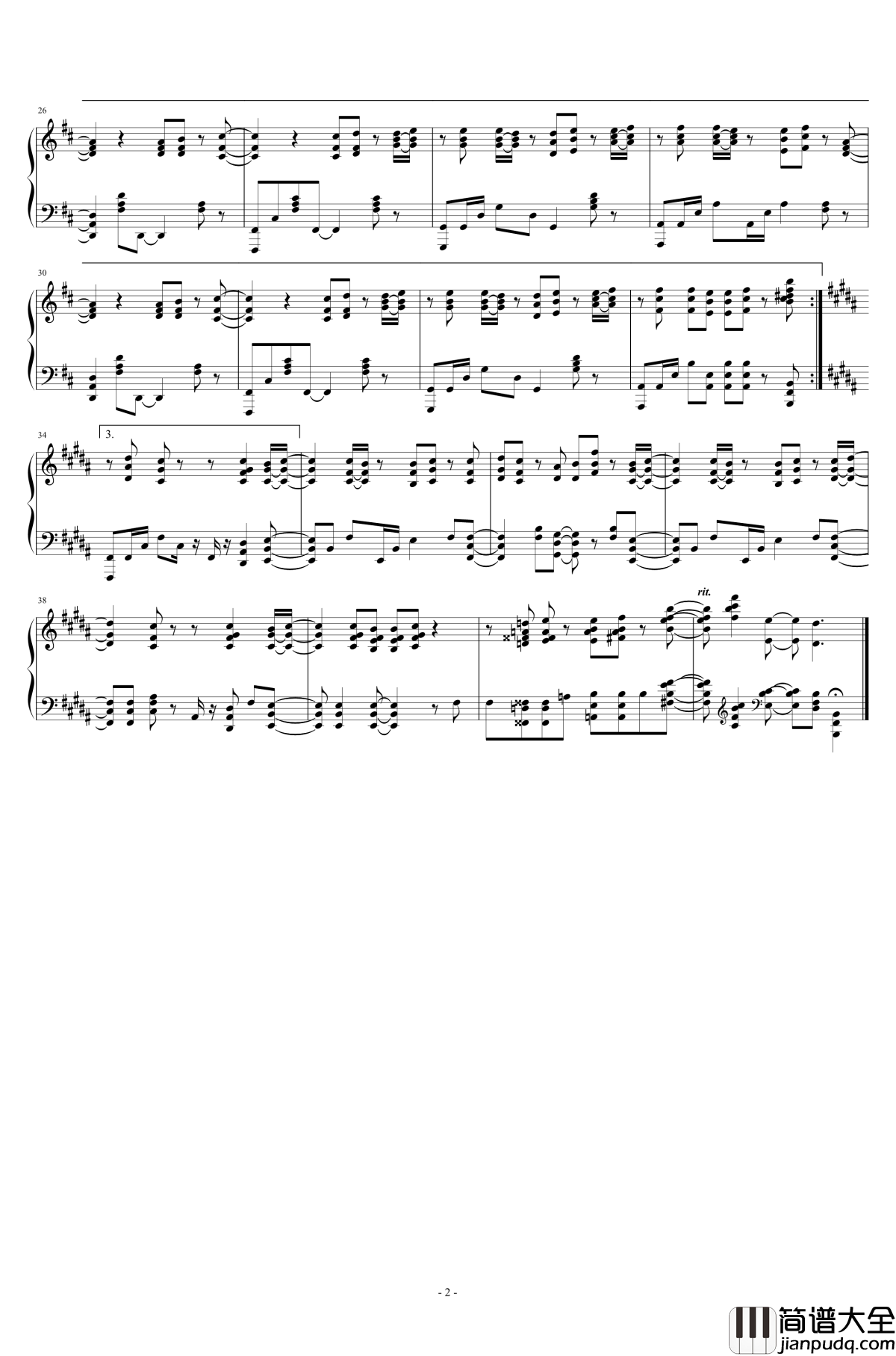 Klimbim钢琴版钢琴谱_Don_Ross