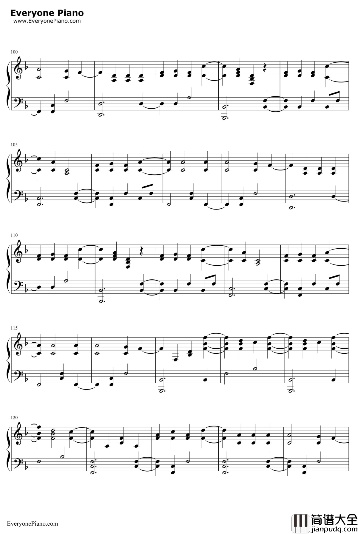The_Scientist钢琴谱_Coldplay