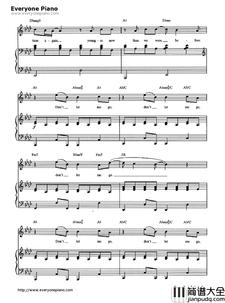 Never_Say_Never钢琴谱_The_Fray__吸血鬼日记_插曲