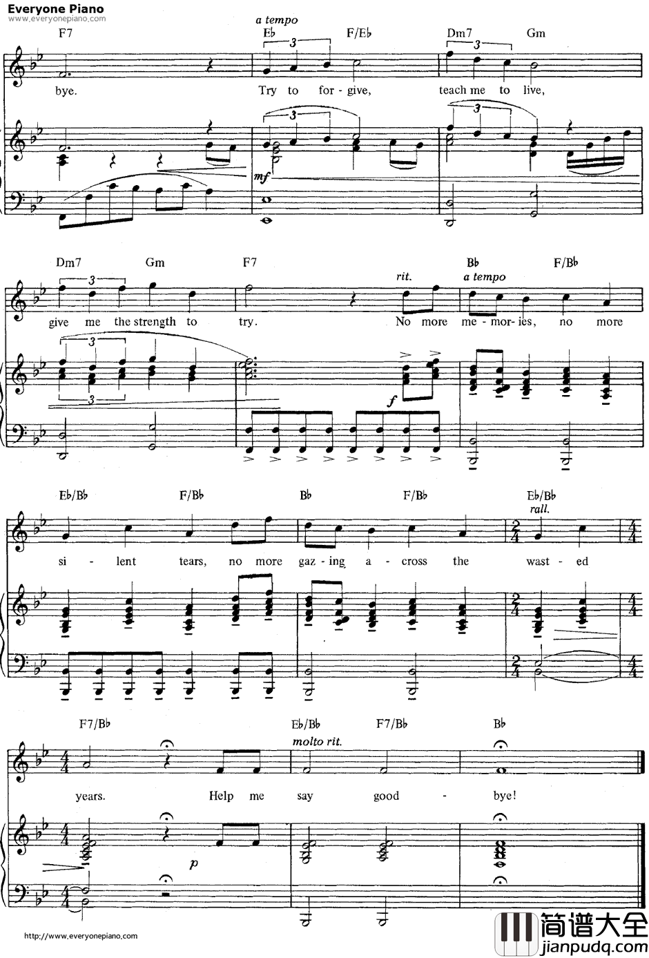Wishing_You_Were_Somehow_Here_Again钢琴谱_AndrewLloydWebber_歌剧魅影OST
