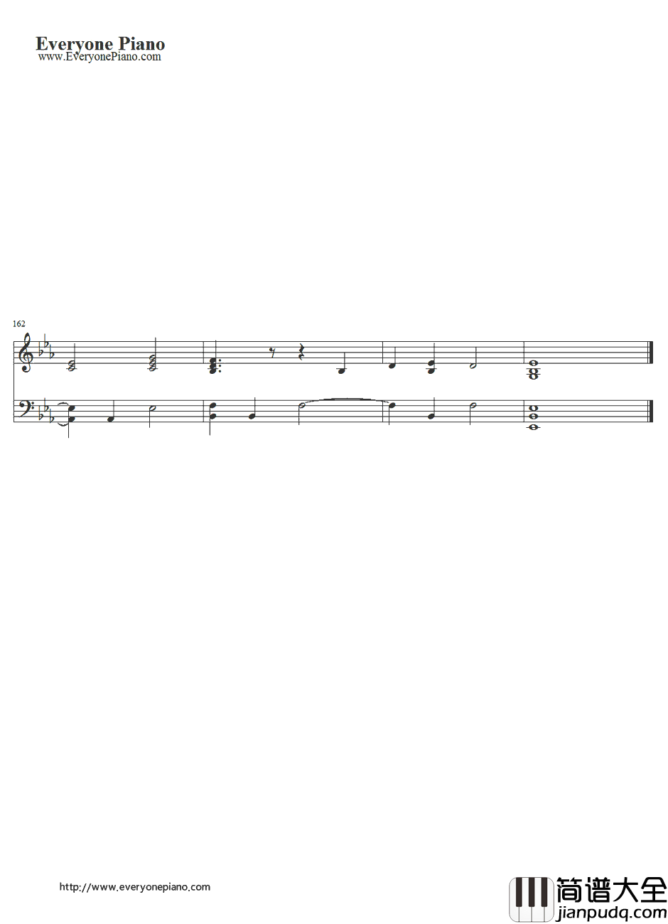 Fix_You钢琴谱_Coldplay