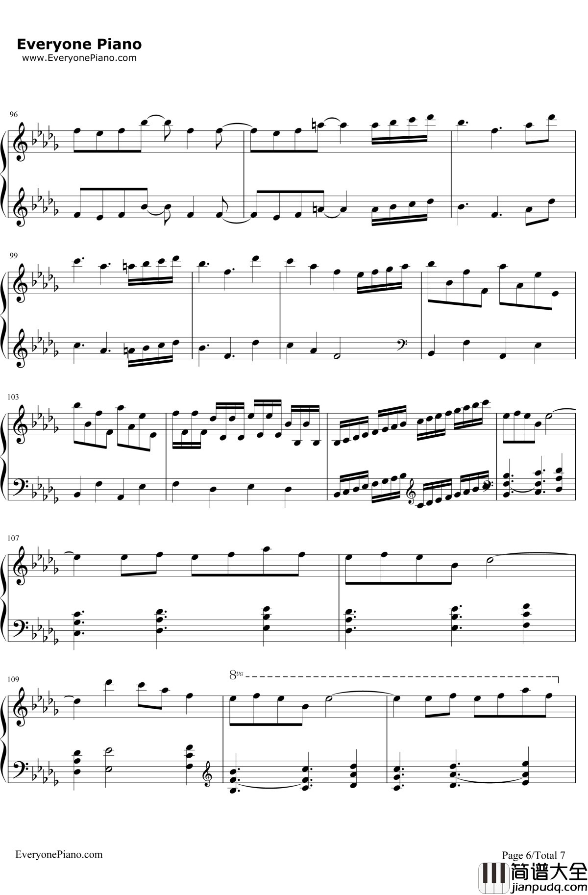 Merry_Christmas_Mr.Lawrence钢琴谱_HikaruUtada_FYI_圣诞歌曲