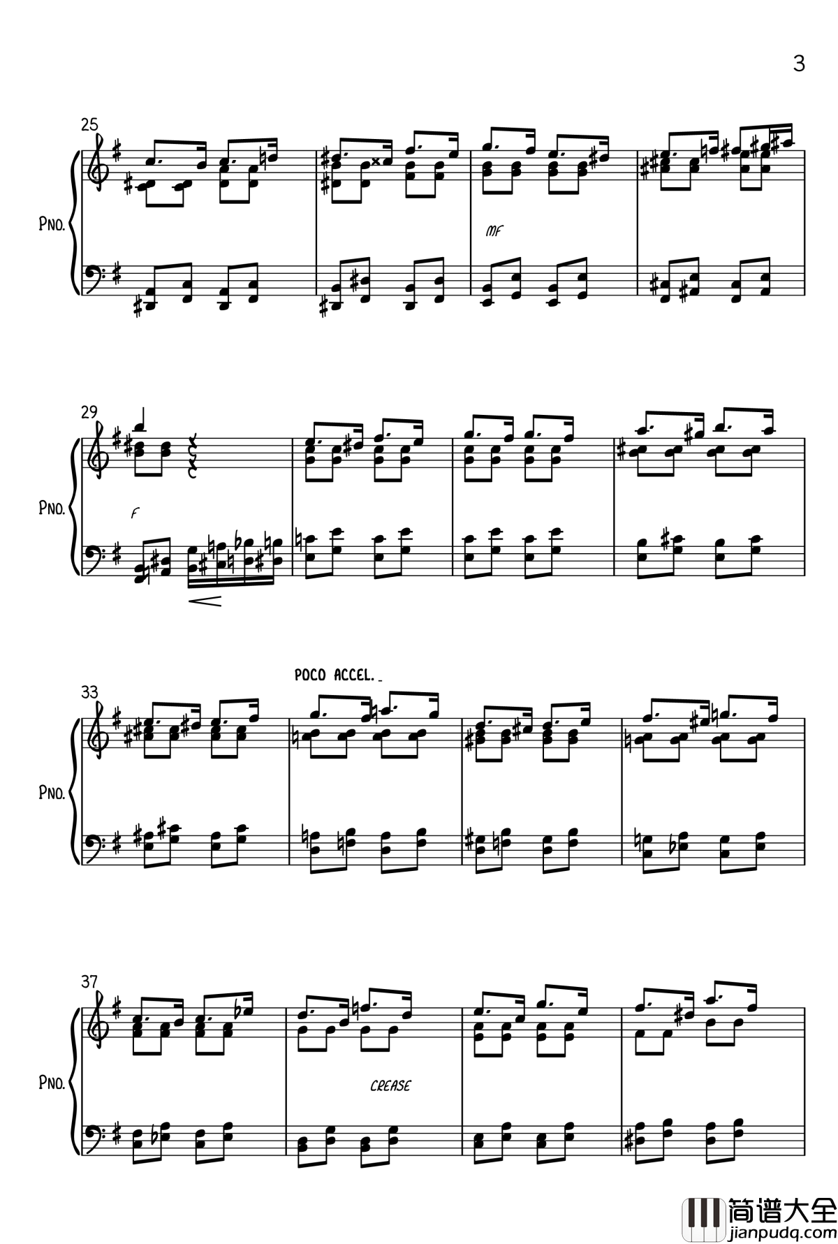 Water钢琴谱_杨文韬