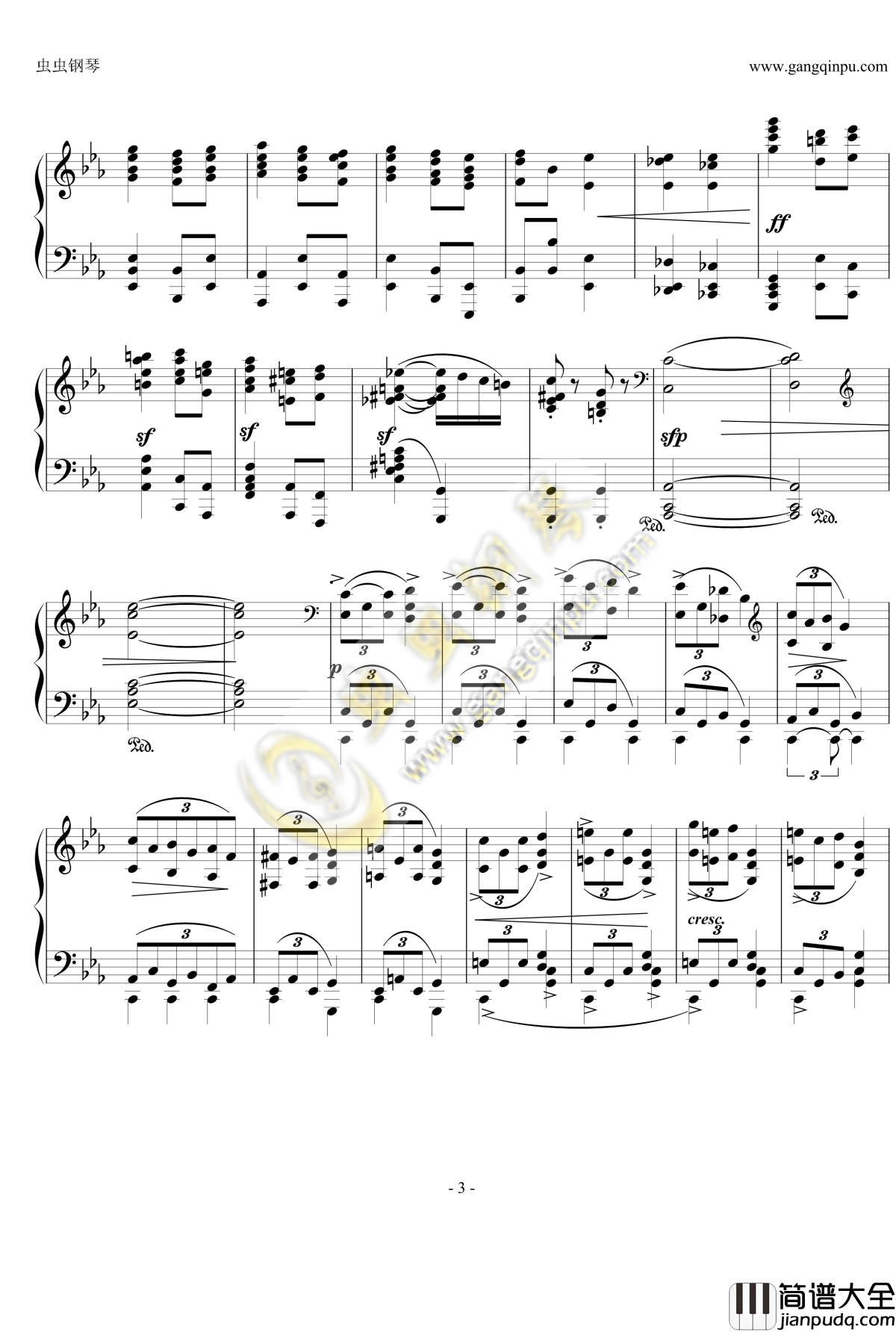 狂想曲Op.119__No.4钢琴谱_勃拉姆斯_Brahms
