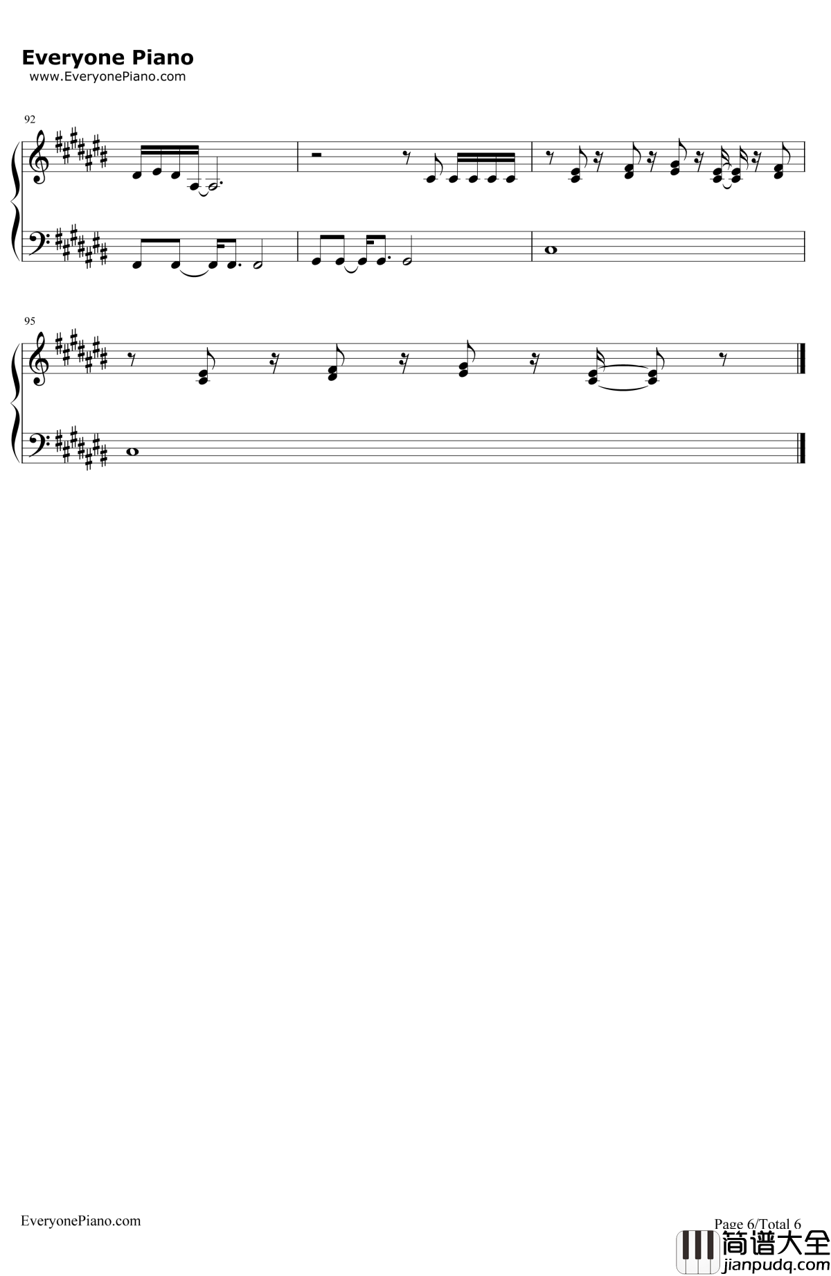 Still Falling For You钢琴谱_EllieGoulding_电影_BJ的孩子_主题曲