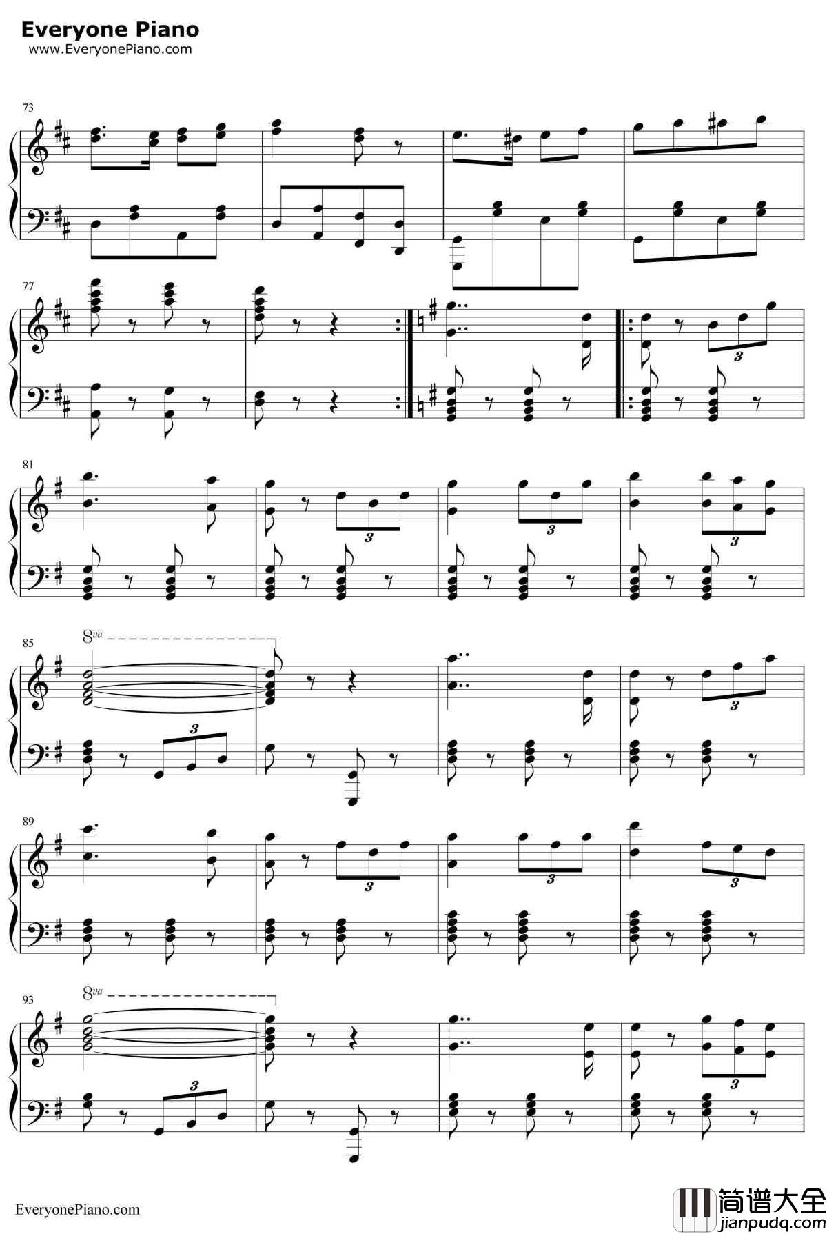 巴登威勒进行曲钢琴谱_GeorgFürst_德国军歌