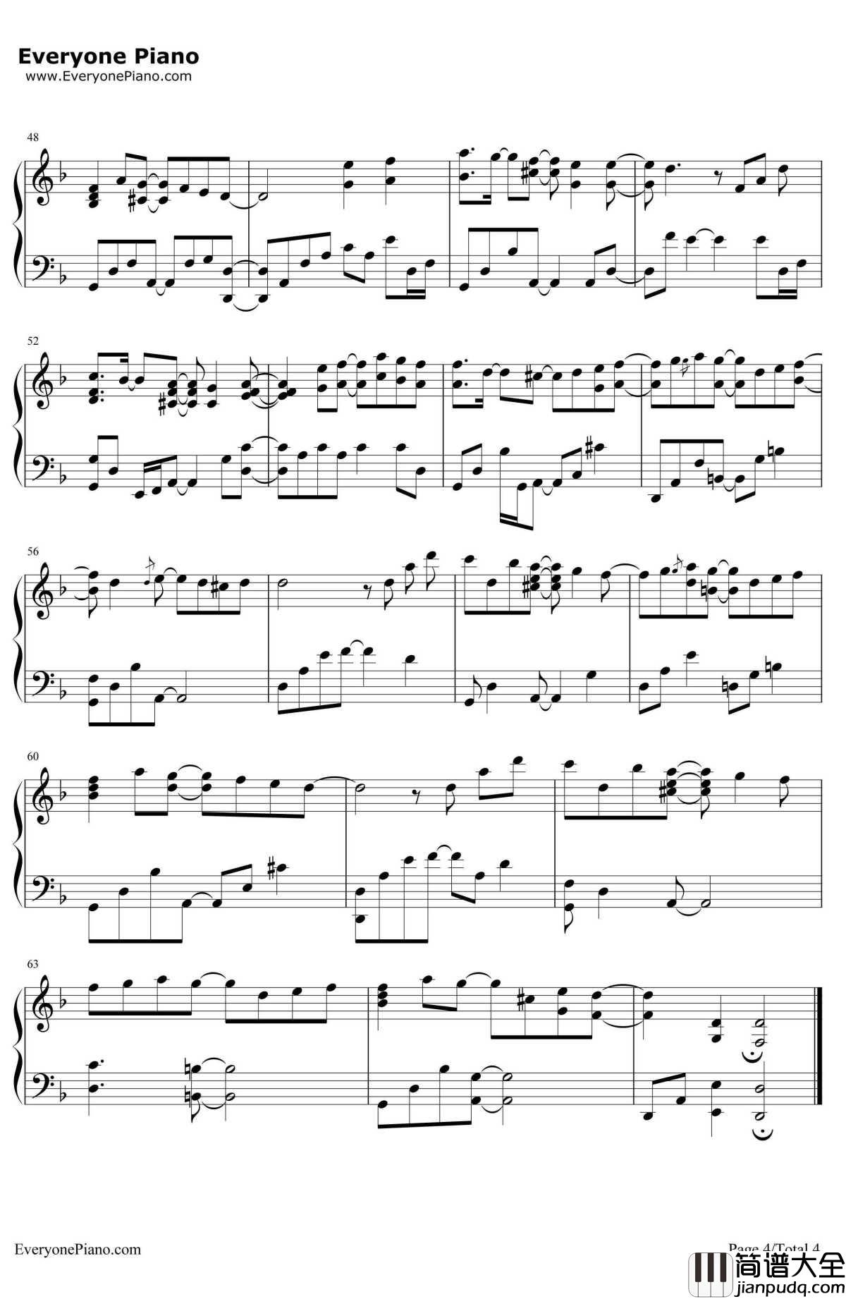Indigo靛蓝钢琴谱_Yiruma
