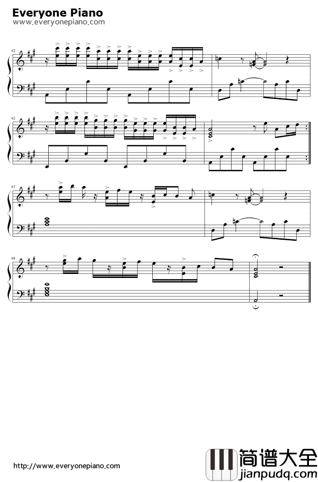 孤独钢琴谱_理查德·克莱德曼Richard_Clayderman