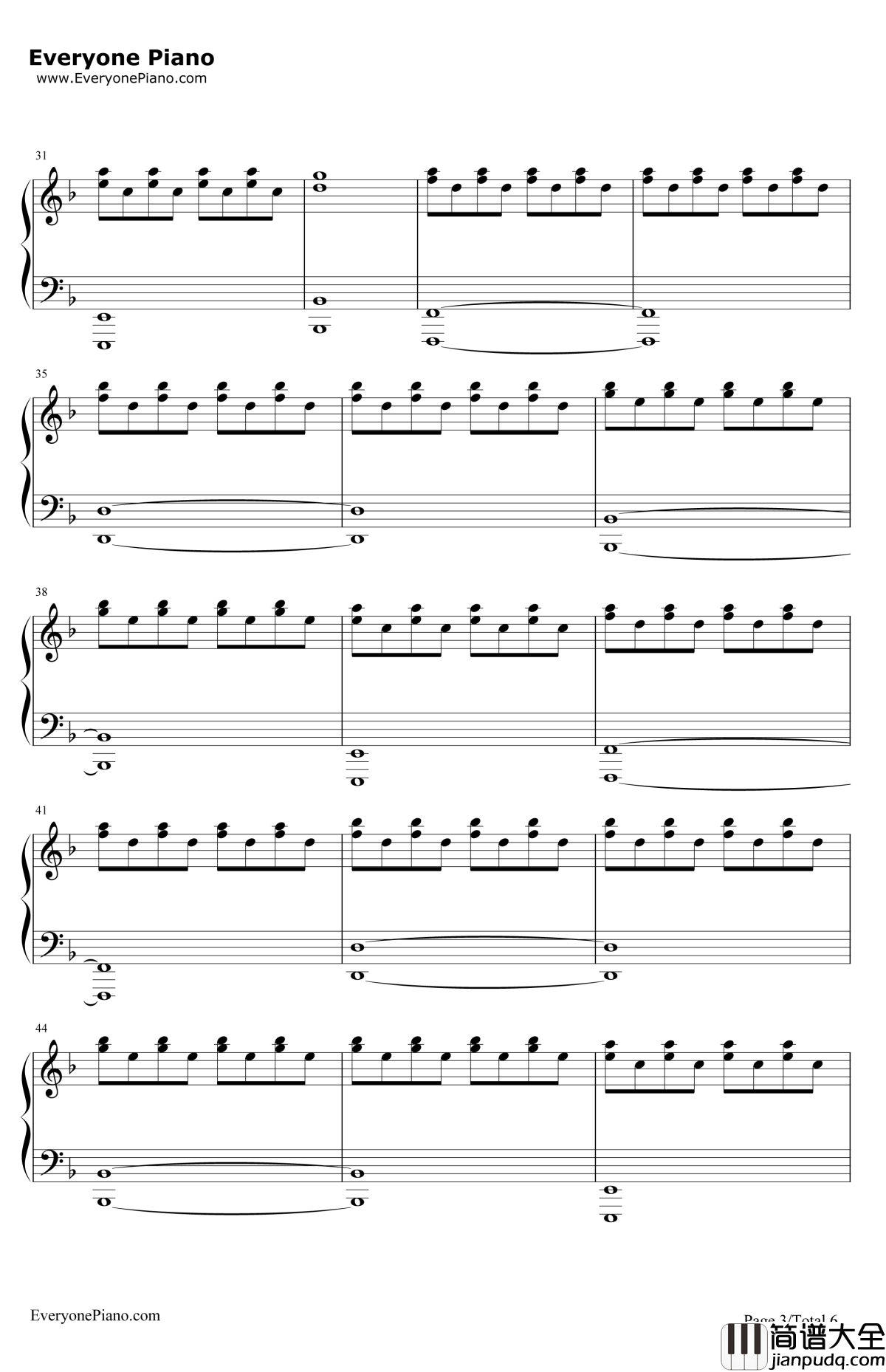 YouRuinMe钢琴谱_TheVeronicas_伴奏版