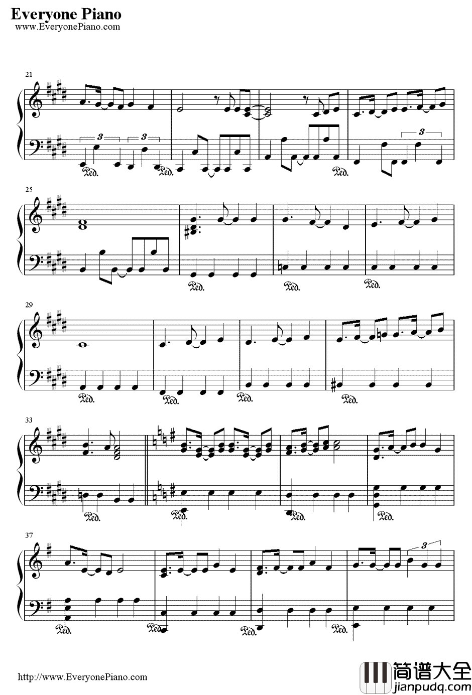 Rhythm_Emotion钢琴谱_Two_Mix_律动的旋律__高达W_OP2