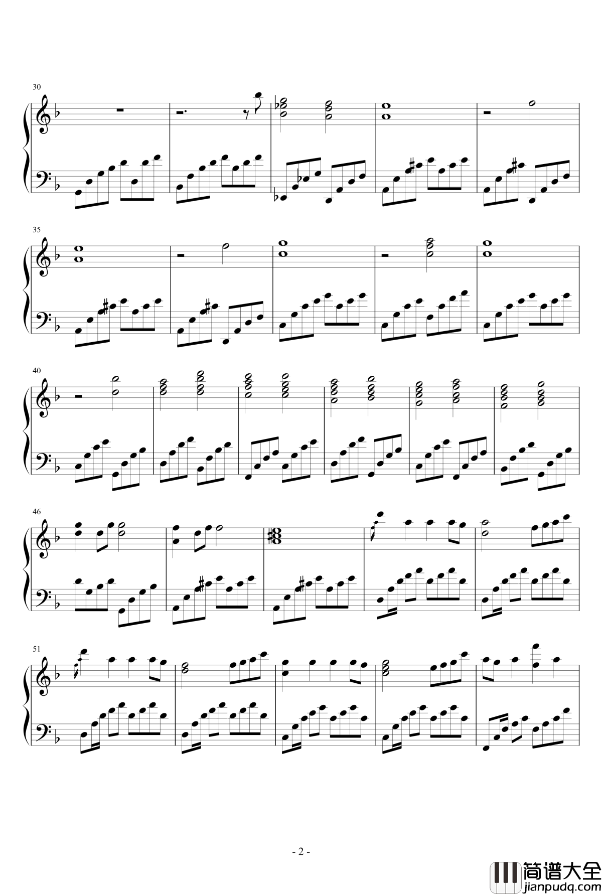 Star_Sky钢琴谱_钢琴版_two_steps_from_hell