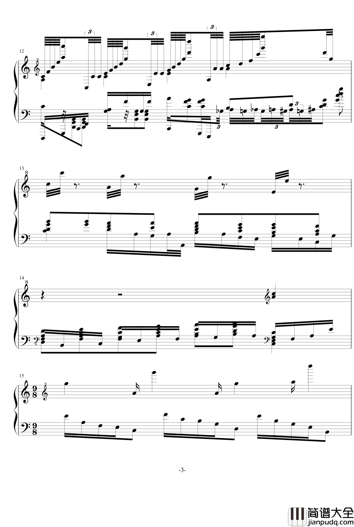 NO._1_Op.7钢琴谱_北方局长