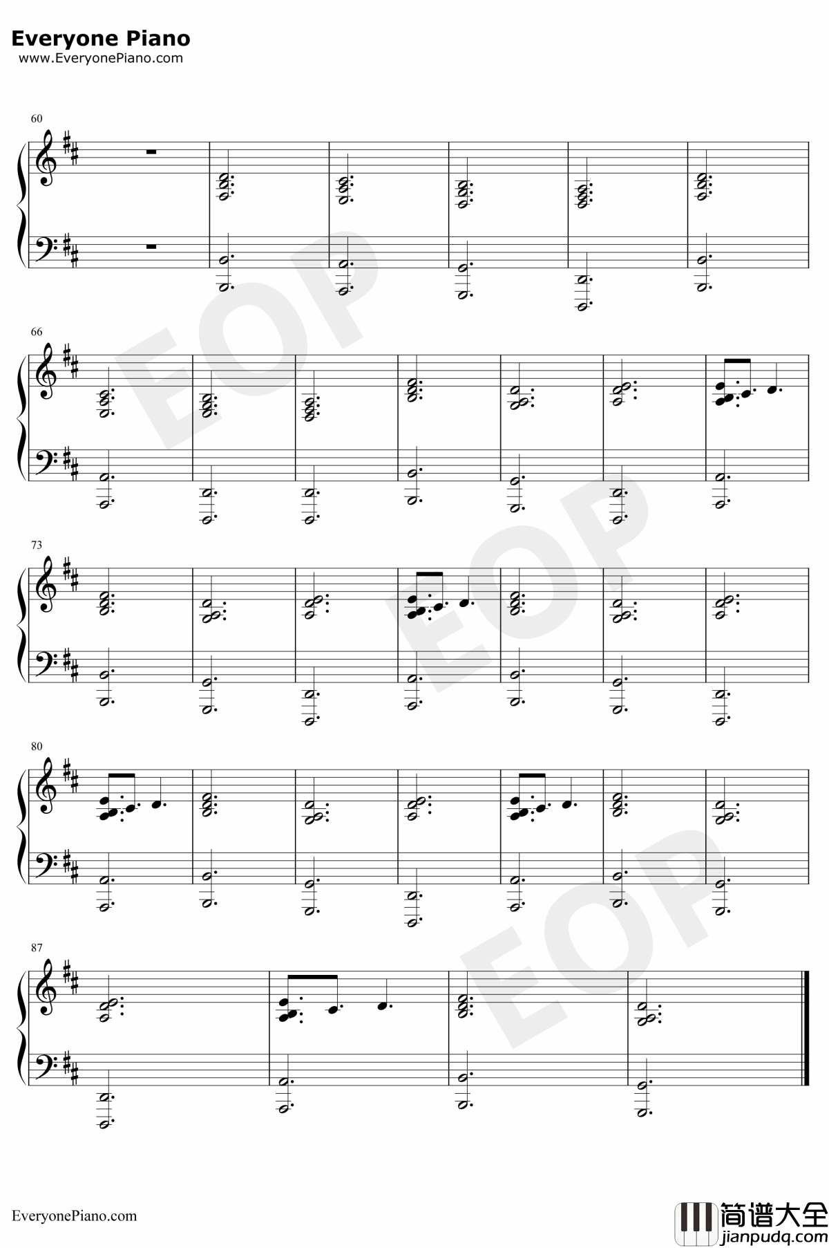 Unsteady钢琴谱_XAmbassadors_遇见你之前OST