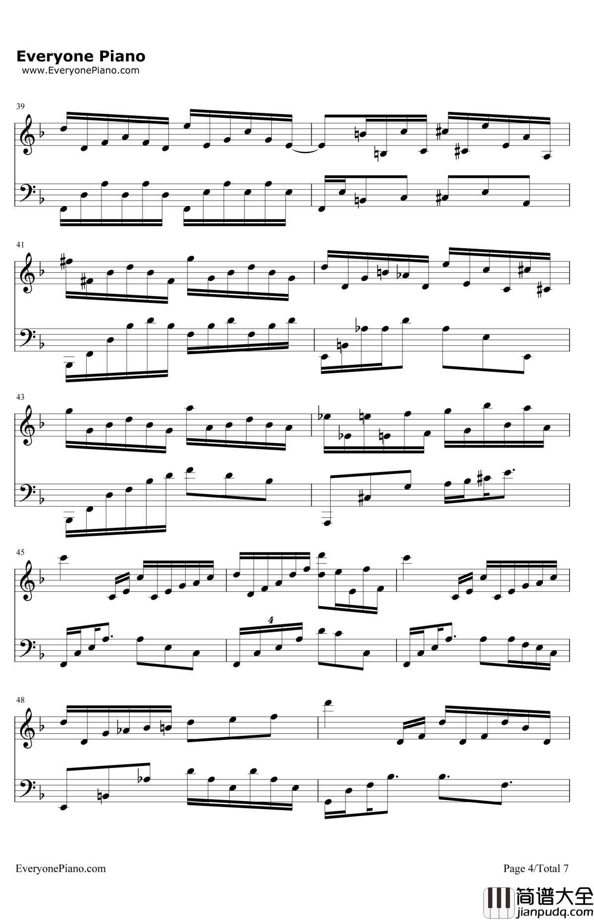 情归巴黎主题曲钢琴谱_JohnWilliams