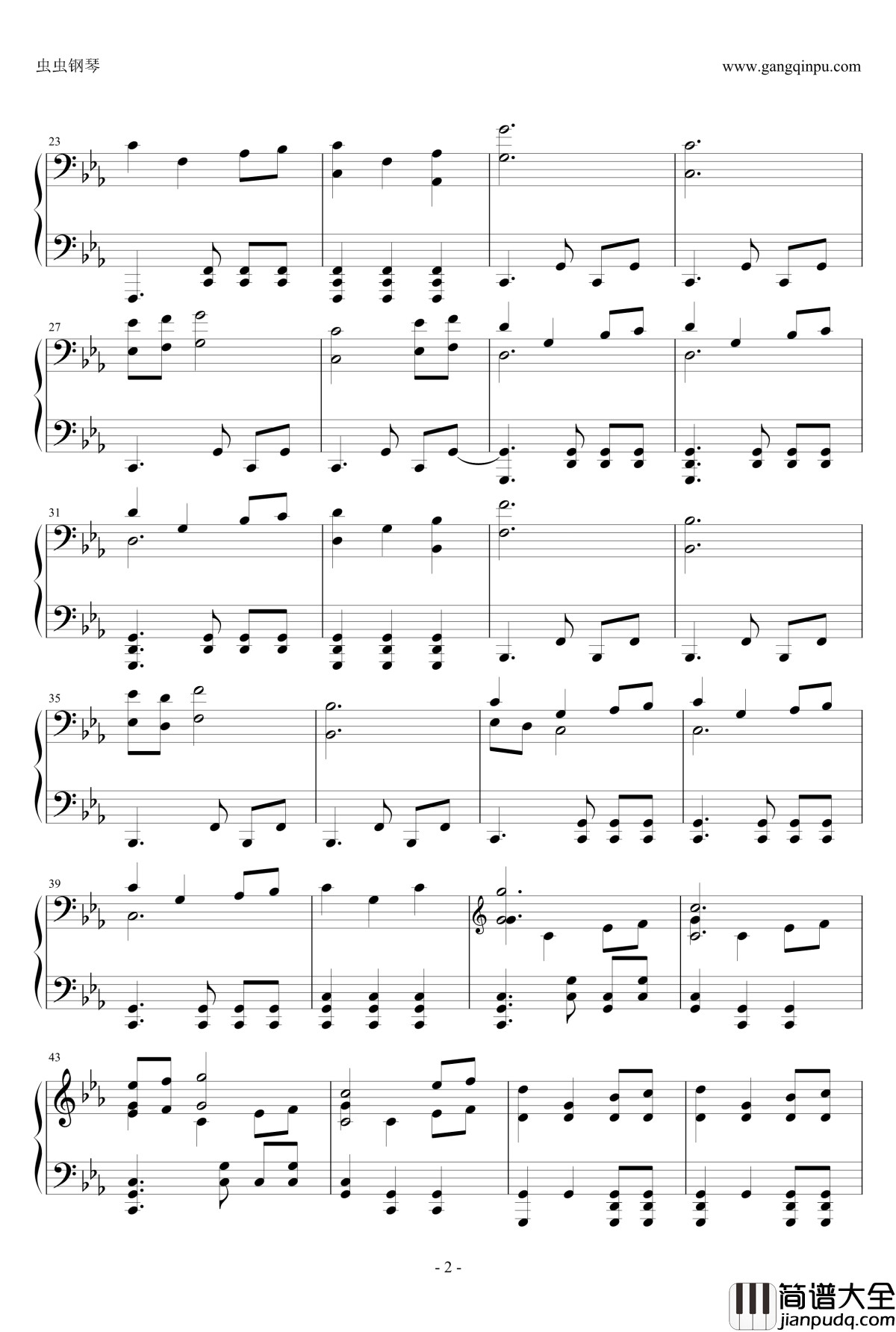 权力的游戏钢琴谱_片头主题曲_权力的游戏