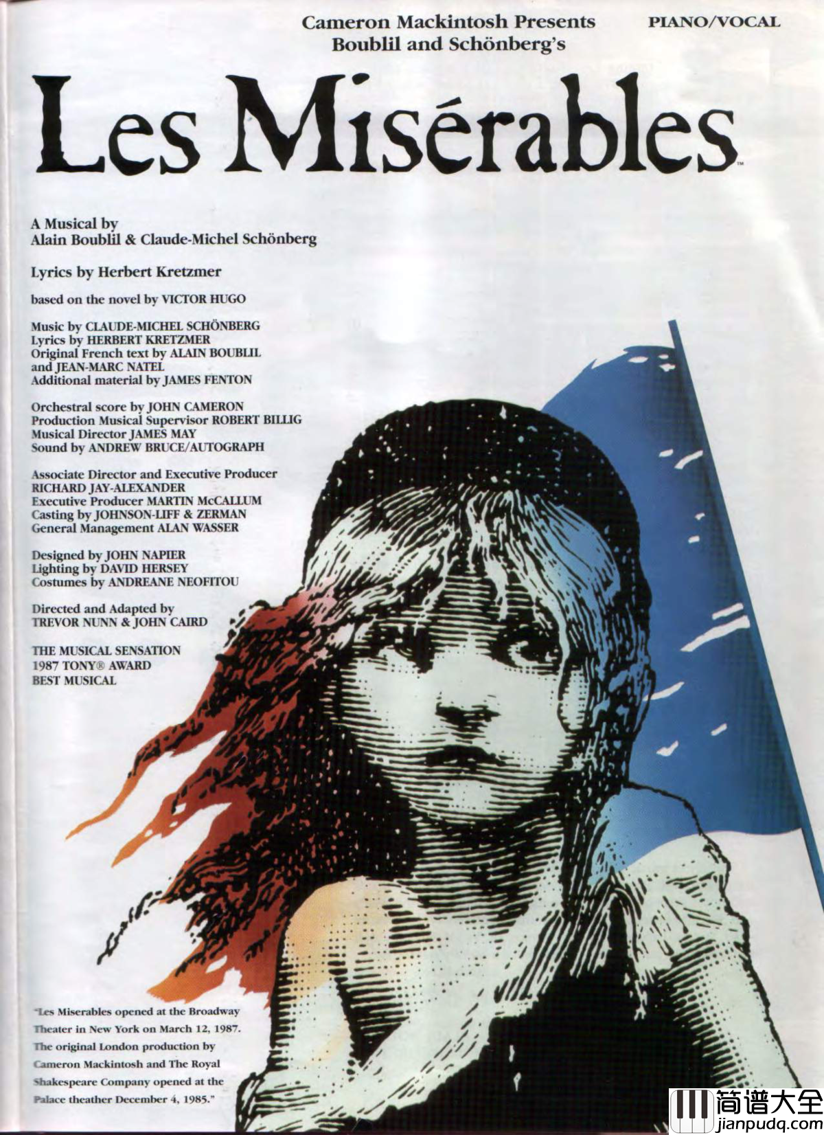 悲惨世界弹唱谱全集钢琴谱_Les_Miserables