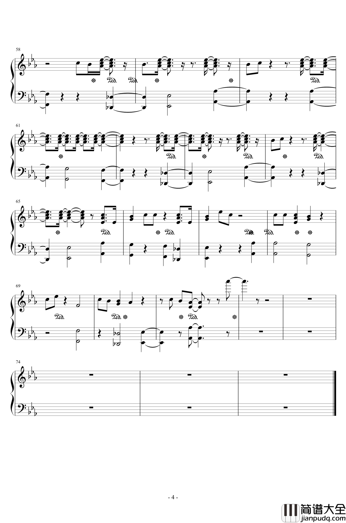 give_you_all钢琴谱_Yico_Tseng_live_instrumental_曾轶可