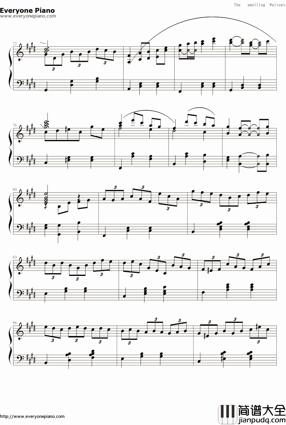白十字的欢笑钢琴谱_新年圆舞曲