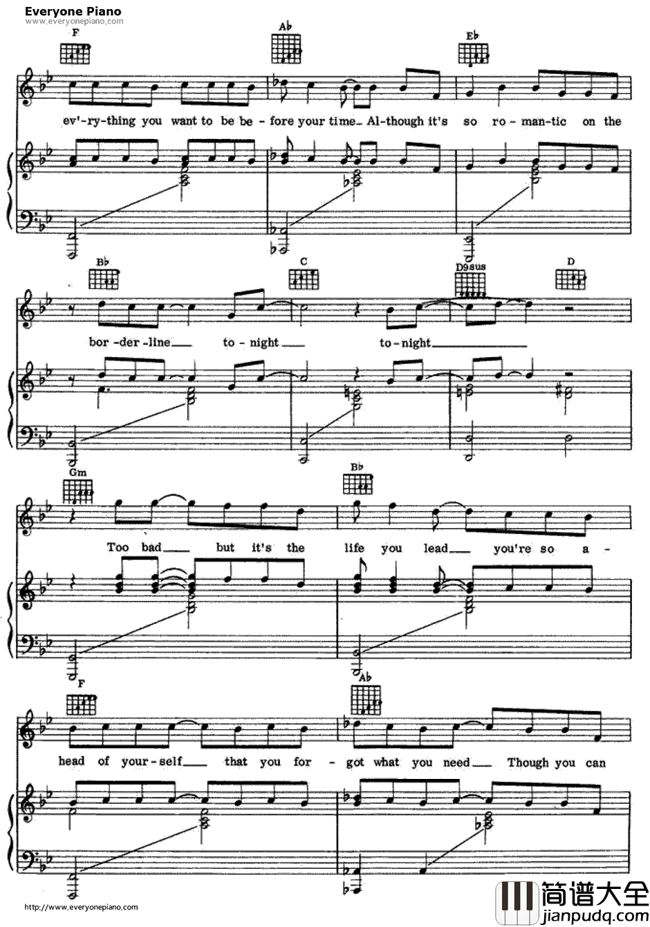 Vienna钢琴谱_BillyJoel 比利·乔尔